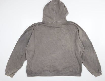 Womens UK Size L PRETTYLITTLETHING Grey Pullover Hoodie