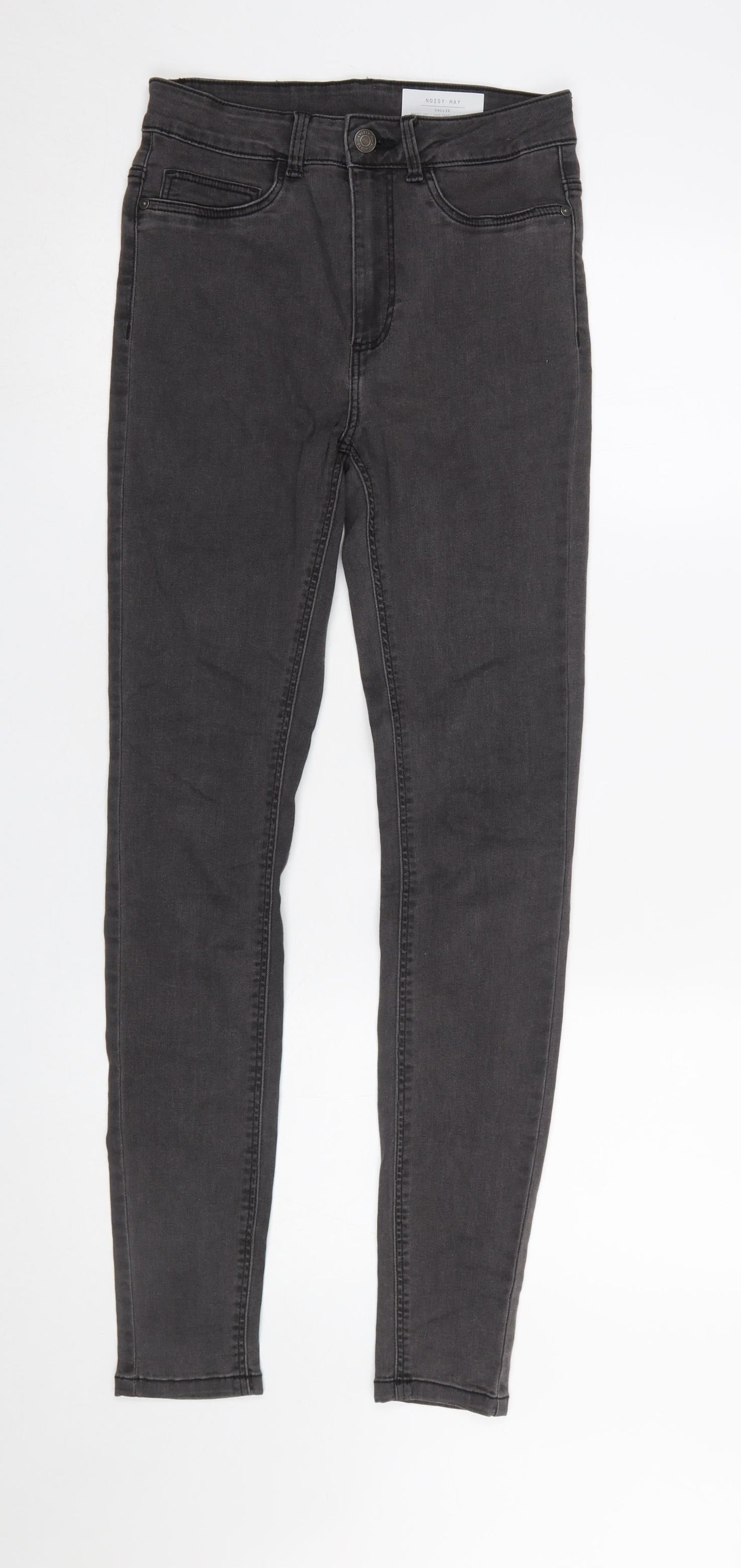 Womens UK Size 28 Noisy may Slim Fit Skinny Black Jeans