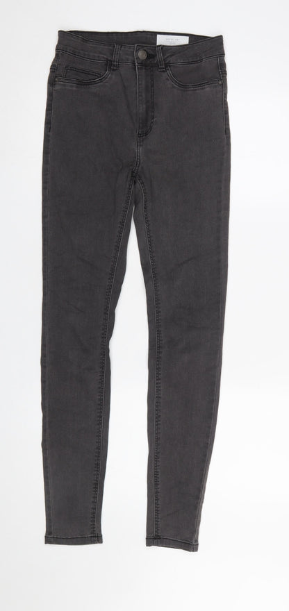 Womens UK Size 28 Noisy may Slim Fit Skinny Black Jeans