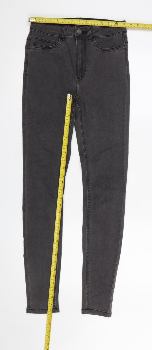 Womens UK Size 28 Noisy may Slim Fit Skinny Black Jeans