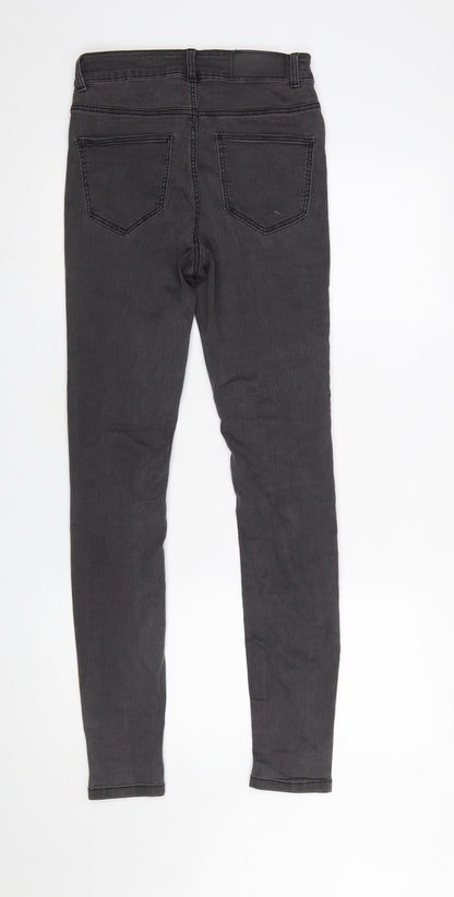 Womens UK Size 28 Noisy may Slim Fit Skinny Black Jeans