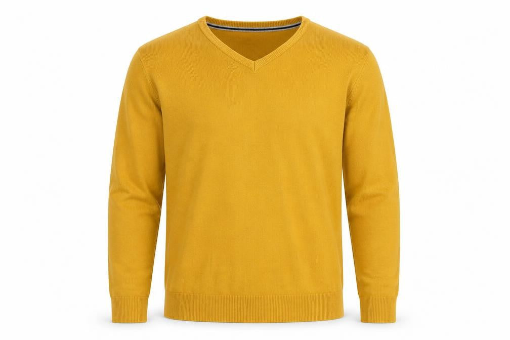 Mens UK Size XL Peacocks Yellow Pullover Jumper