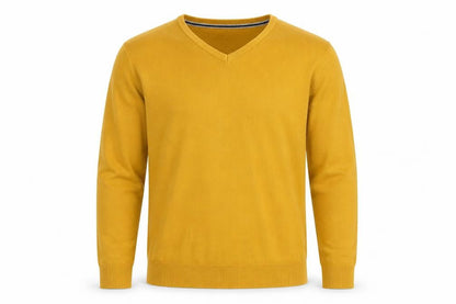 Mens UK Size XL Peacocks Yellow Pullover Jumper