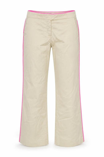 Womens UK Size 10 Whistles Slim Fit Chino Beige Trousers