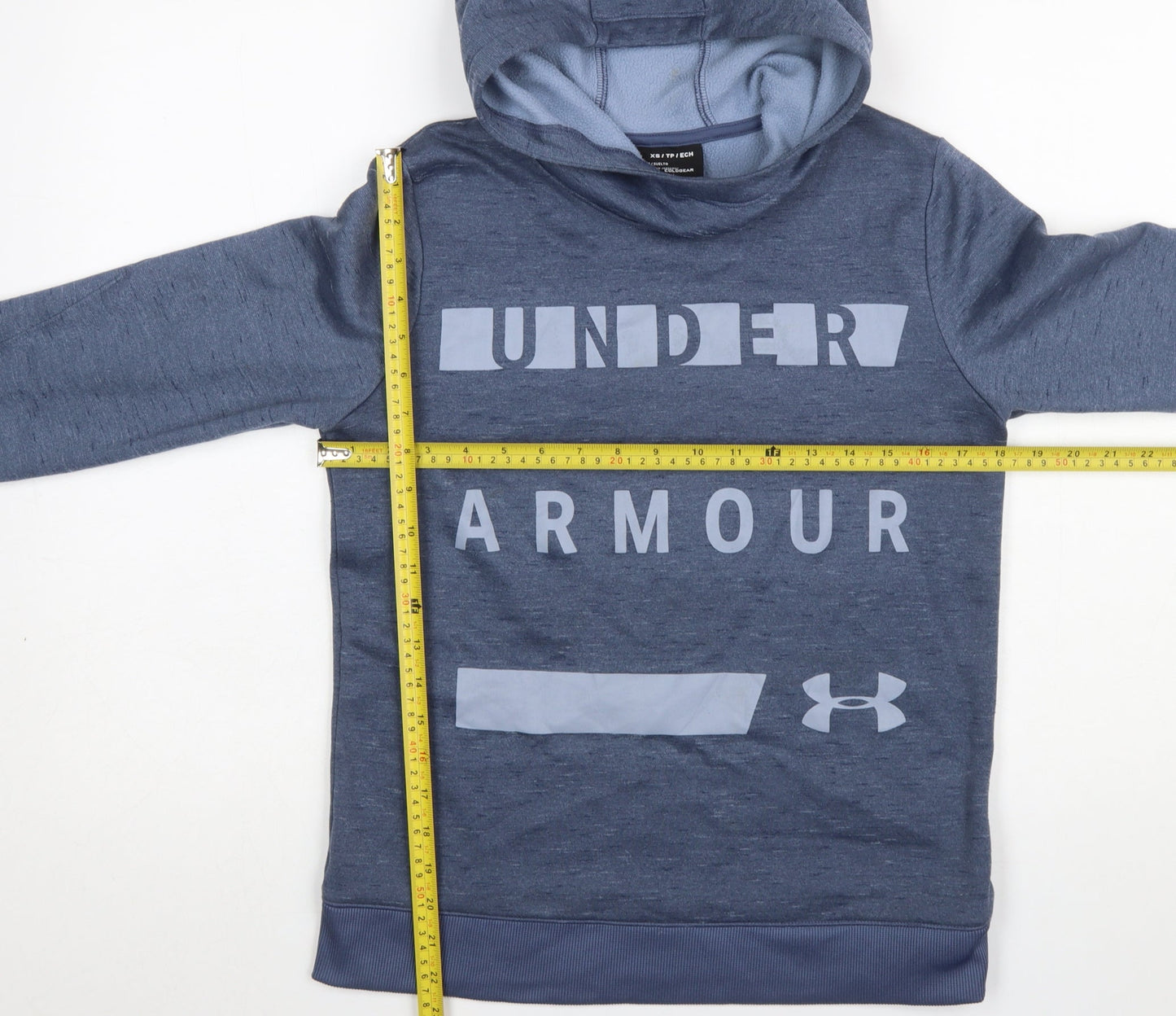 Mens UK Size XS Under armour Blue Pullover Hoodie