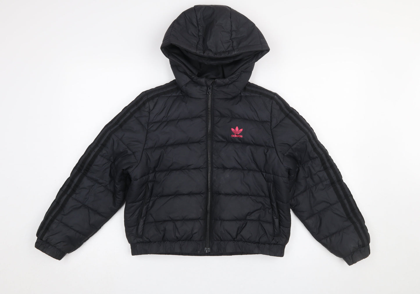 Girls UK Size 9-10 Years adidas Black Puffer Jacket