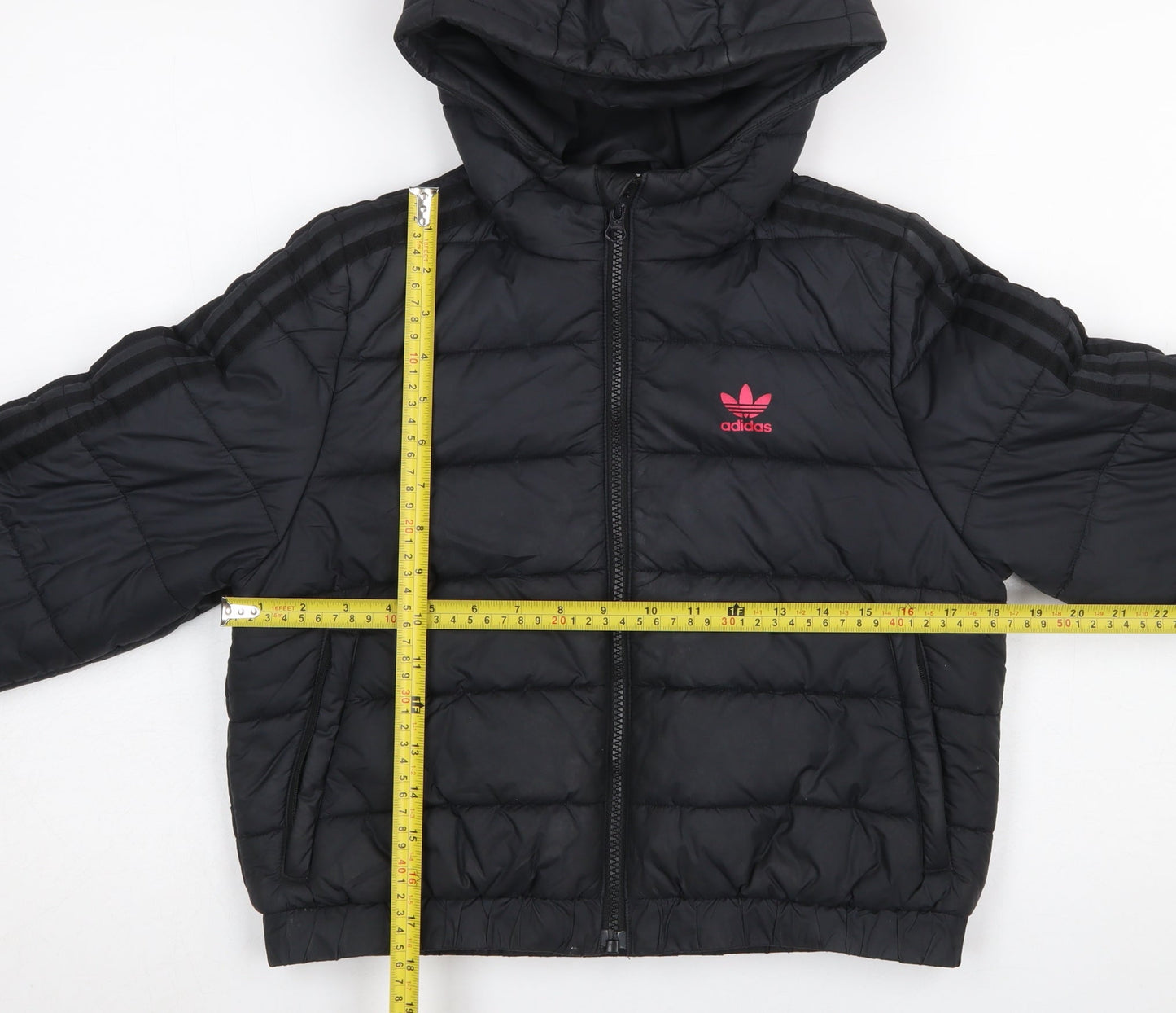 Girls UK Size 9-10 Years adidas Black Puffer Jacket