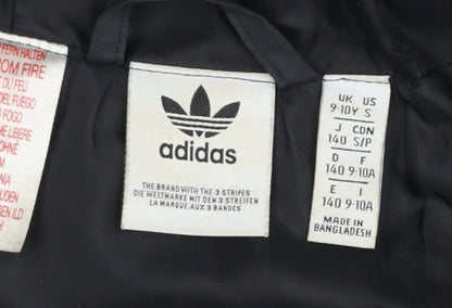 Girls UK Size 9-10 Years adidas Black Puffer Jacket