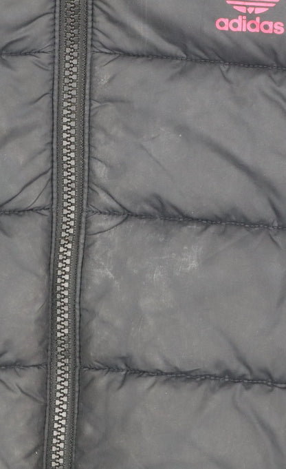 Girls UK Size 9-10 Years adidas Black Puffer Jacket