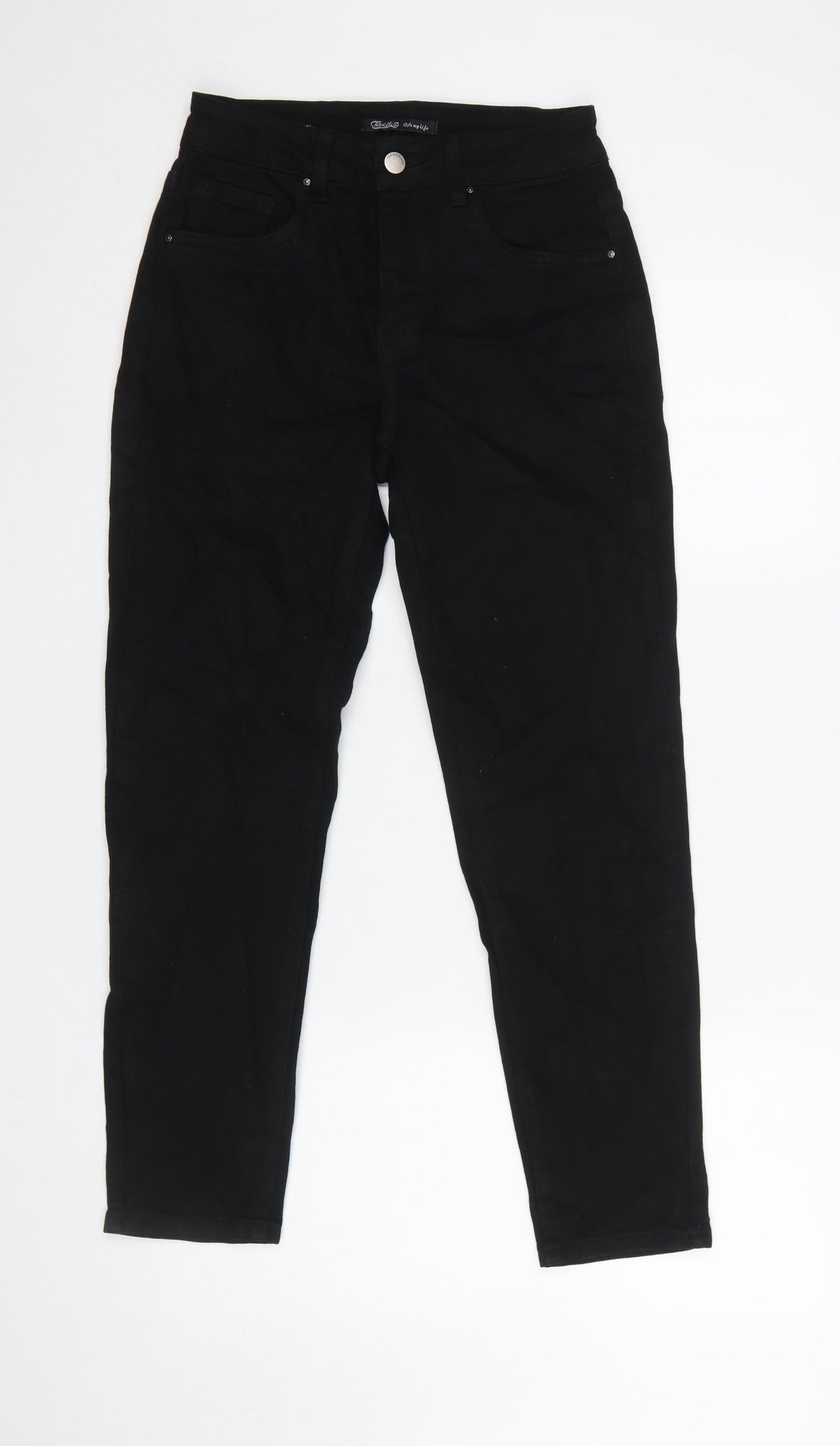 Womens UK Size XS Toxik3 Slim Fit Skinny Black Jeans