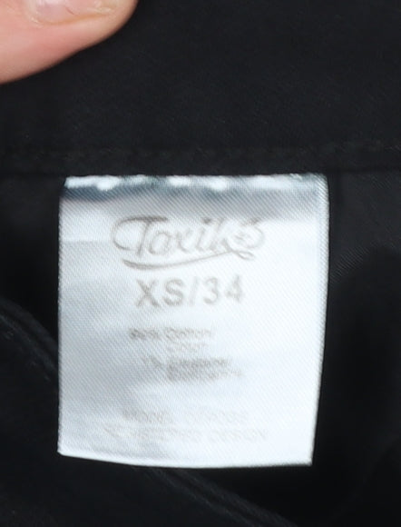 Womens UK Size XS Toxik3 Slim Fit Skinny Black Jeans