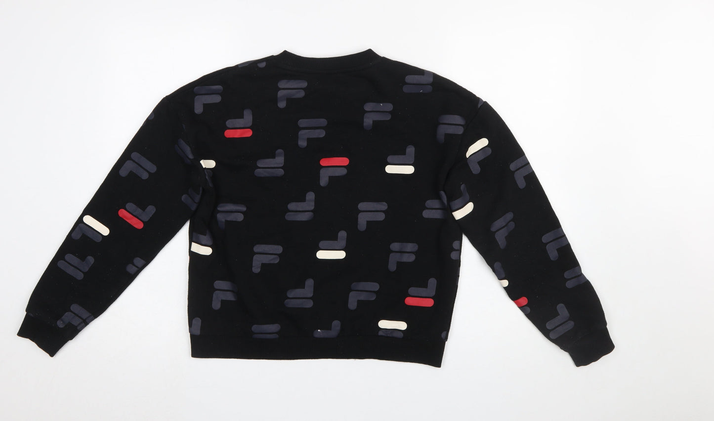 Womens UK Size S FILA Black Pullover Sweatshirt
