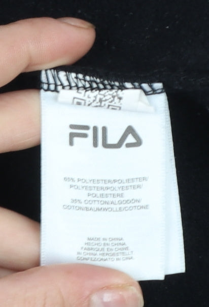 Womens UK Size S FILA Black Pullover Sweatshirt