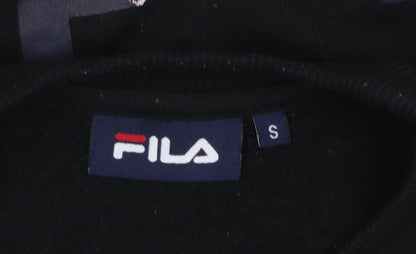 Womens UK Size S FILA Black Pullover Sweatshirt