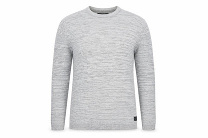 Broken Standard Men's Grey Cotton Crew Neck Pullover Jumper M