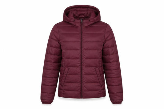 Vero Moda Women’s Red Hooded Puffer Jacket Size S