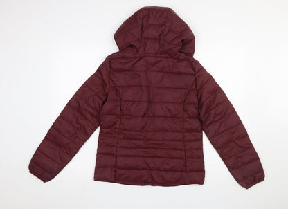 Vero Moda Women’s Red Hooded Puffer Jacket Size S