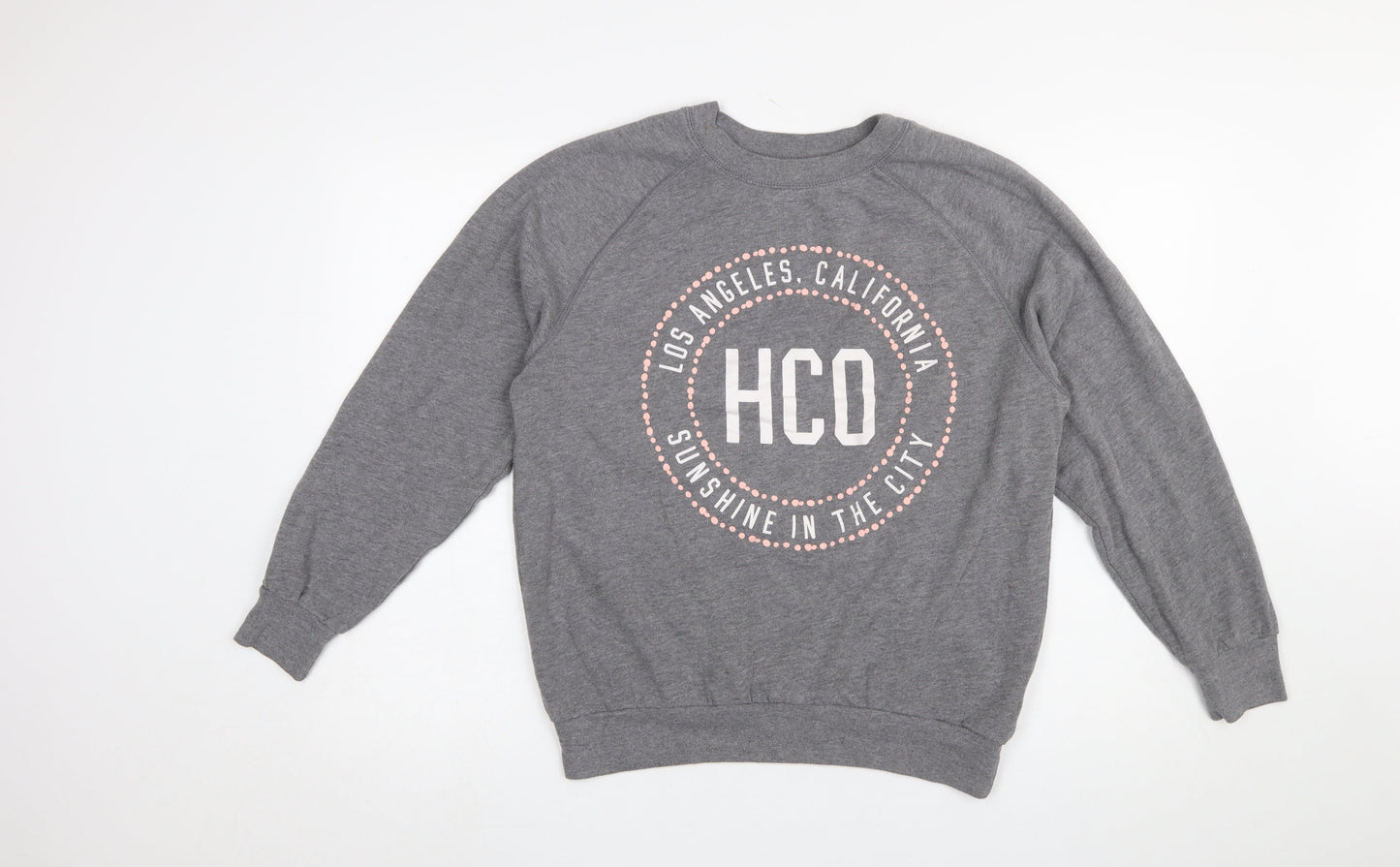 Womens UK Size S Hollister Grey Pullover Sweatshirt