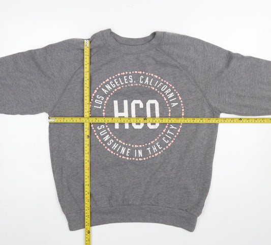 Womens UK Size S Hollister Grey Pullover Sweatshirt