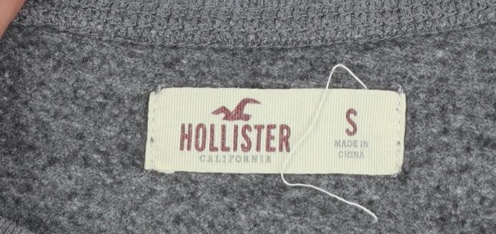 Womens UK Size S Hollister Grey Pullover Sweatshirt