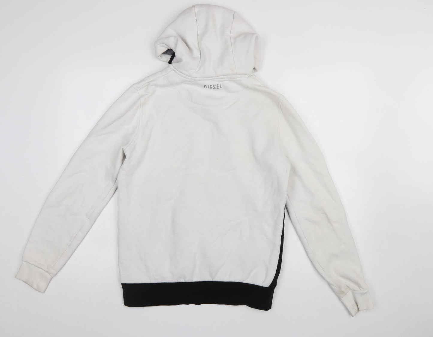 Mens UK Size S Diesel White Pullover Hoodie