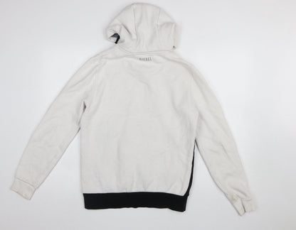 Mens UK Size S Diesel White Pullover Hoodie