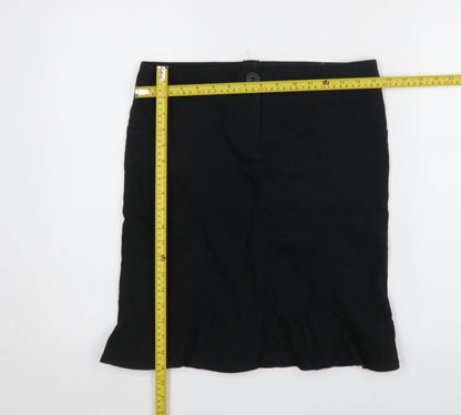Womens UK Size 10 Topshop Straight & Pencil Twill Skirt
