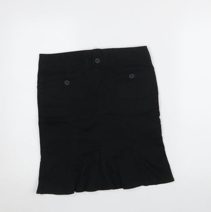 Womens UK Size 10 Topshop Straight & Pencil Twill Skirt