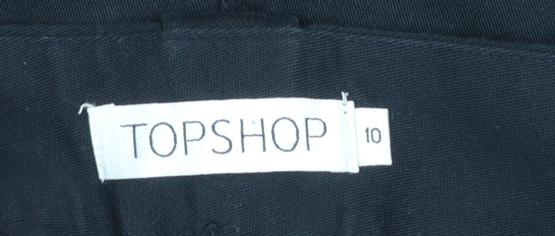 Womens UK Size 10 Topshop Straight & Pencil Twill Skirt