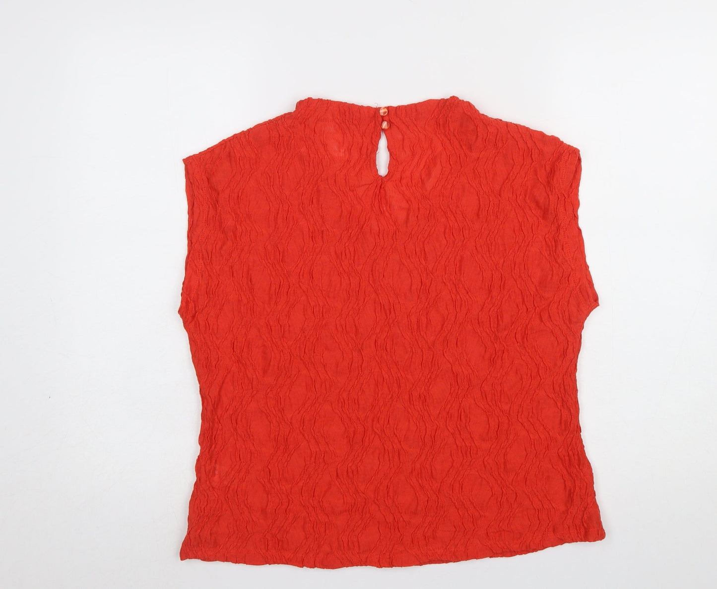 Womens UK Size 12 Gallery Red Basic Blouse