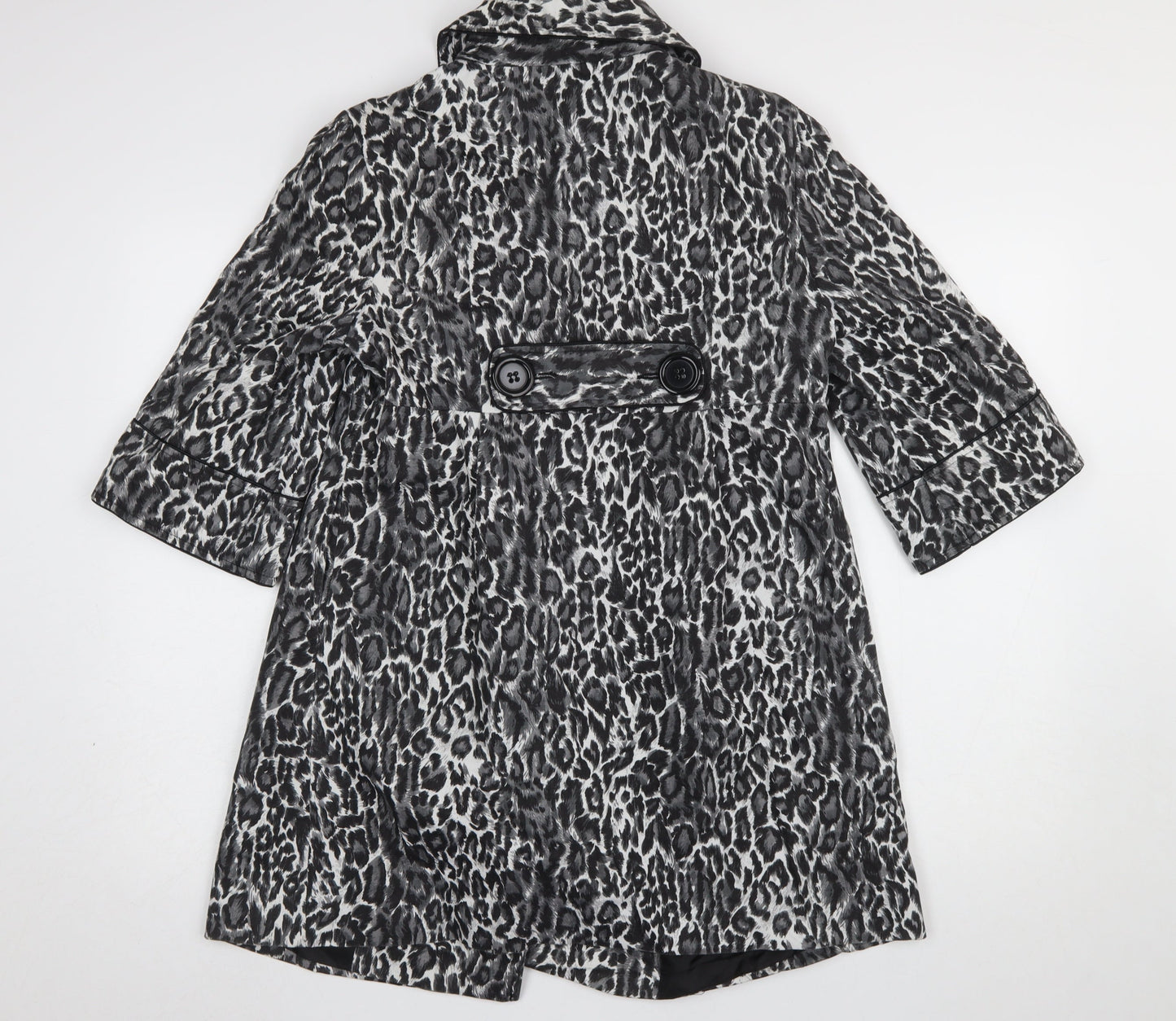Womens UK Size 10 Atmosphere Black Trench Coat