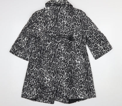 Womens UK Size 10 Atmosphere Black Trench Coat