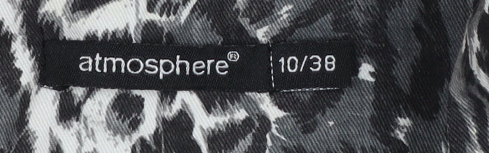 Womens UK Size 10 Atmosphere Black Trench Coat