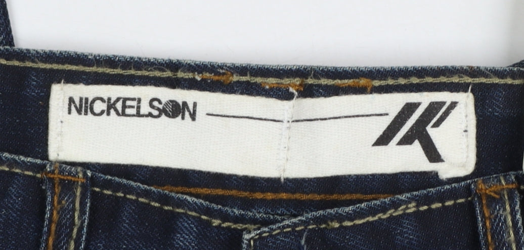 Mens UK Size 50 Nickelson Regular Fit Straight Blue Jeans