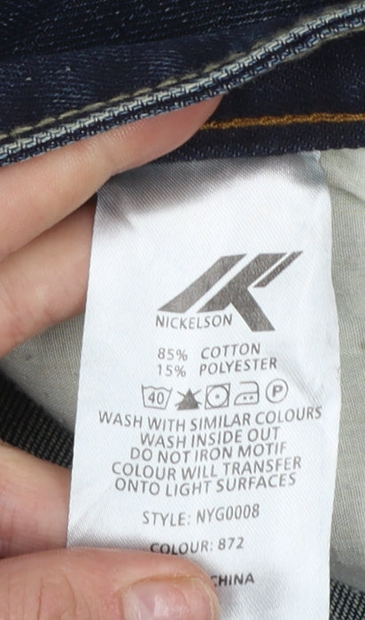 Mens UK Size 50 Nickelson Regular Fit Straight Blue Jeans