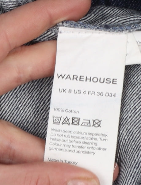 Womens UK Size 8 Warehouse Shirt Dress