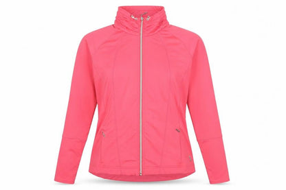 Womens UK Size M Green Lamb Pink Full Zip Sweatshirt