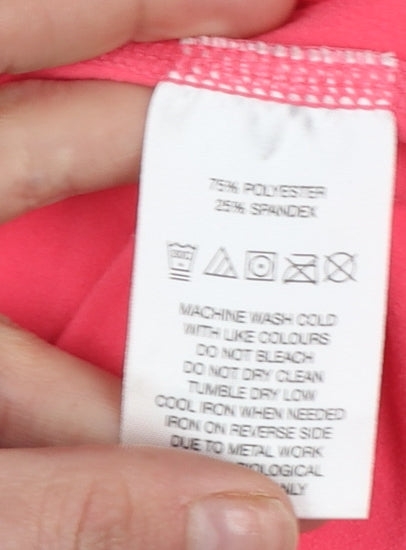 Womens UK Size M Green Lamb Pink Full Zip Sweatshirt