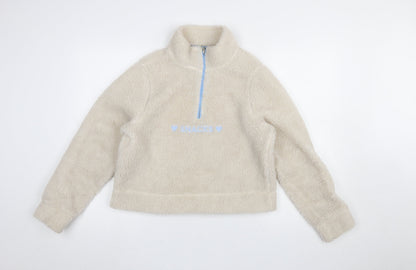 Womens UK Size 10 Skinnydip London Beige Pullover Sweatshirt