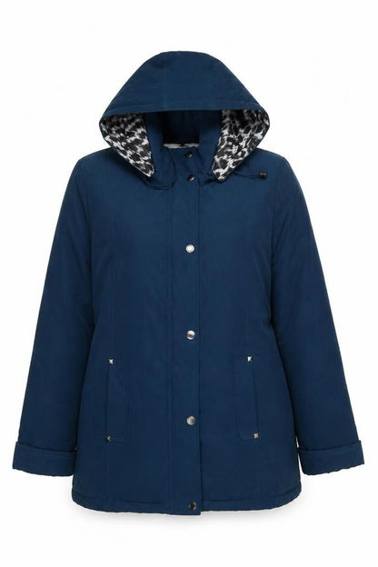 Womens UK Size 14 Finesse Blue Parka Coat
