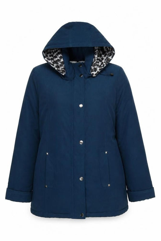 Womens UK Size 14 Finesse Blue Parka Coat
