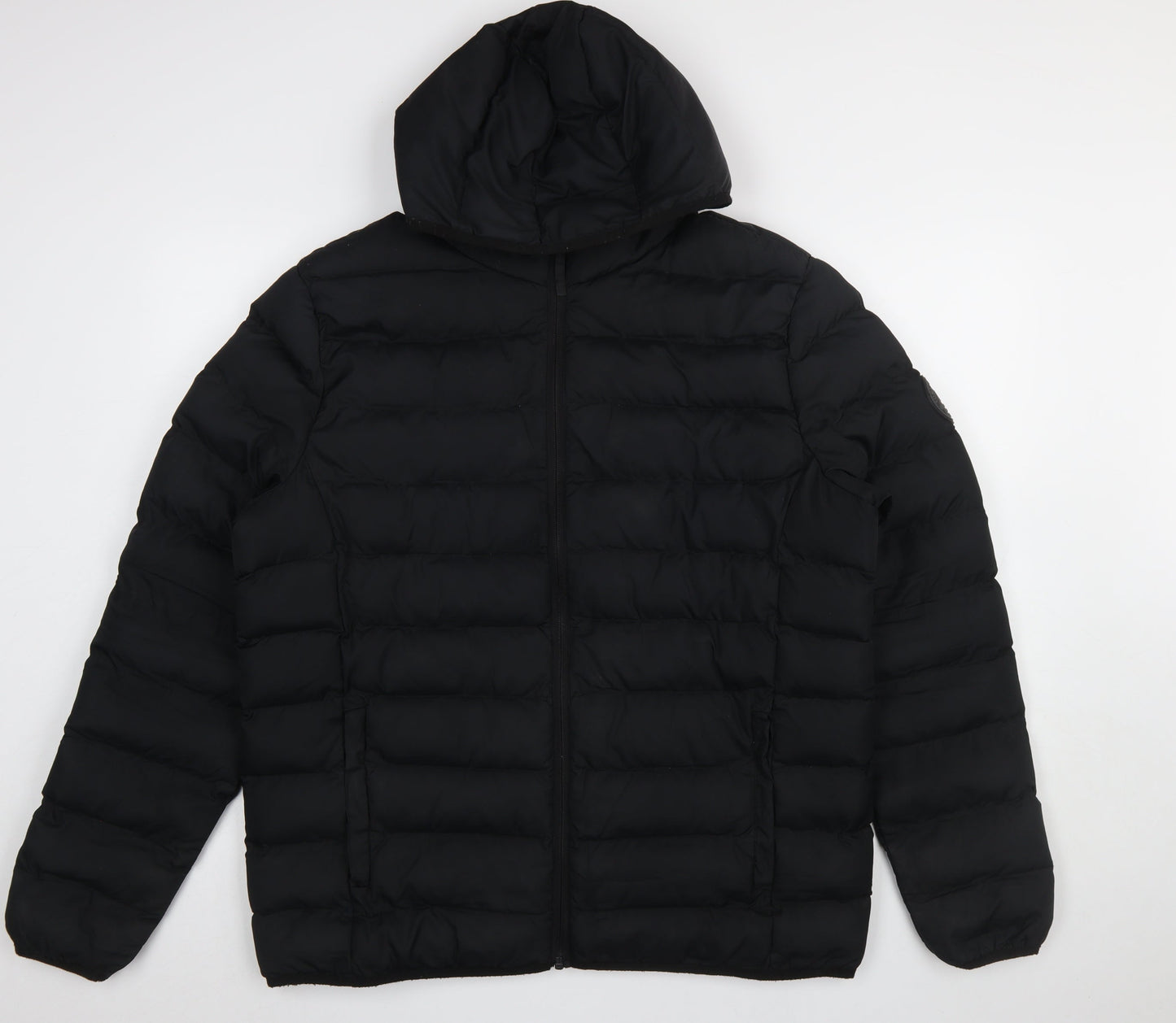 Mens UK Size L Tokyo Laundry Black Puffer Jacket