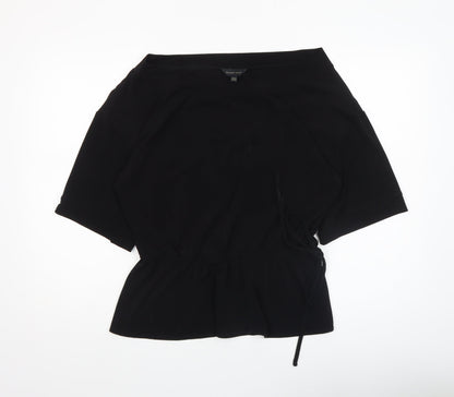 Womens UK Size 14 Roland Klein Black Tunic Blouse