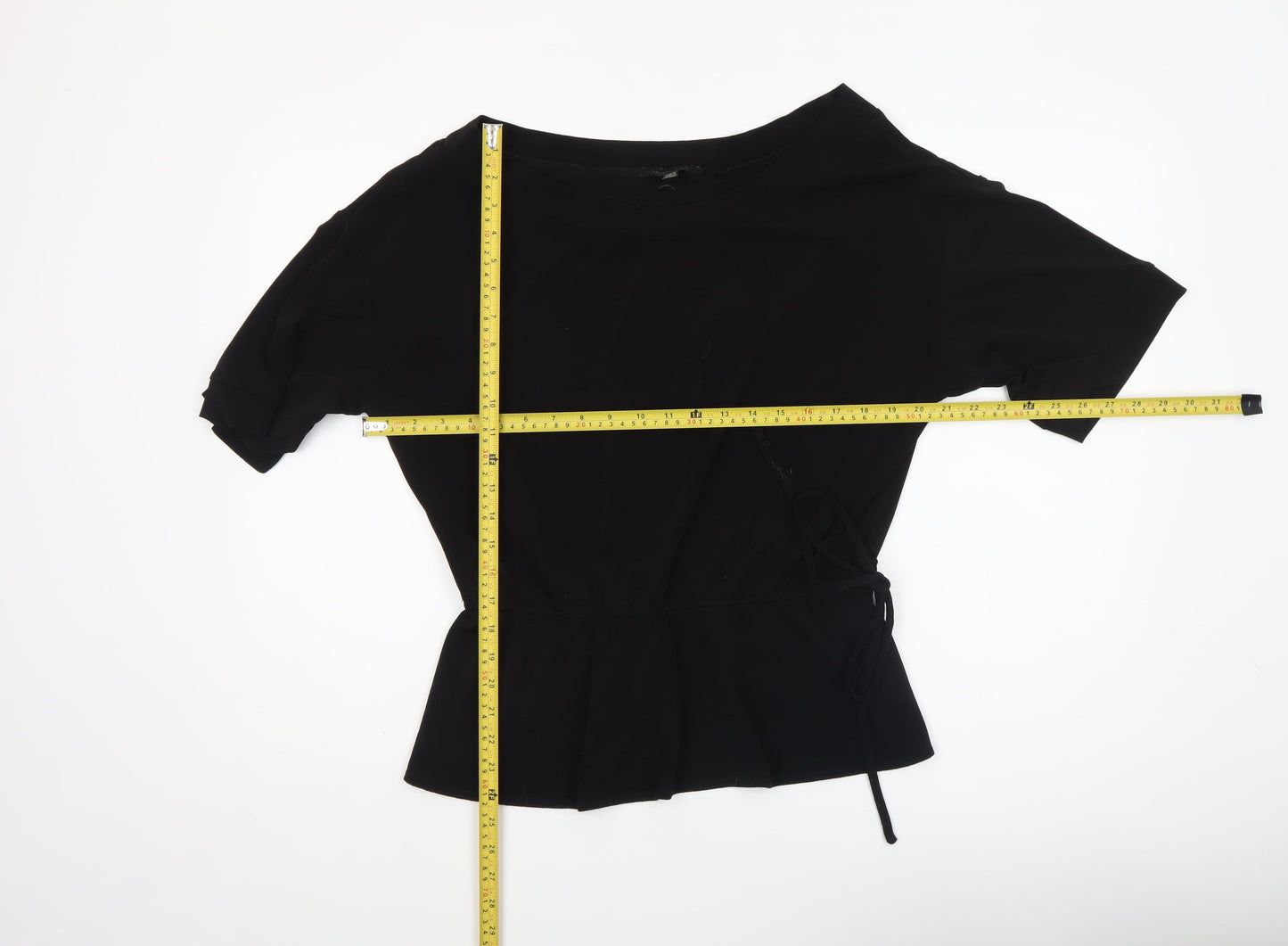 Womens UK Size 14 Roland Klein Black Tunic Blouse