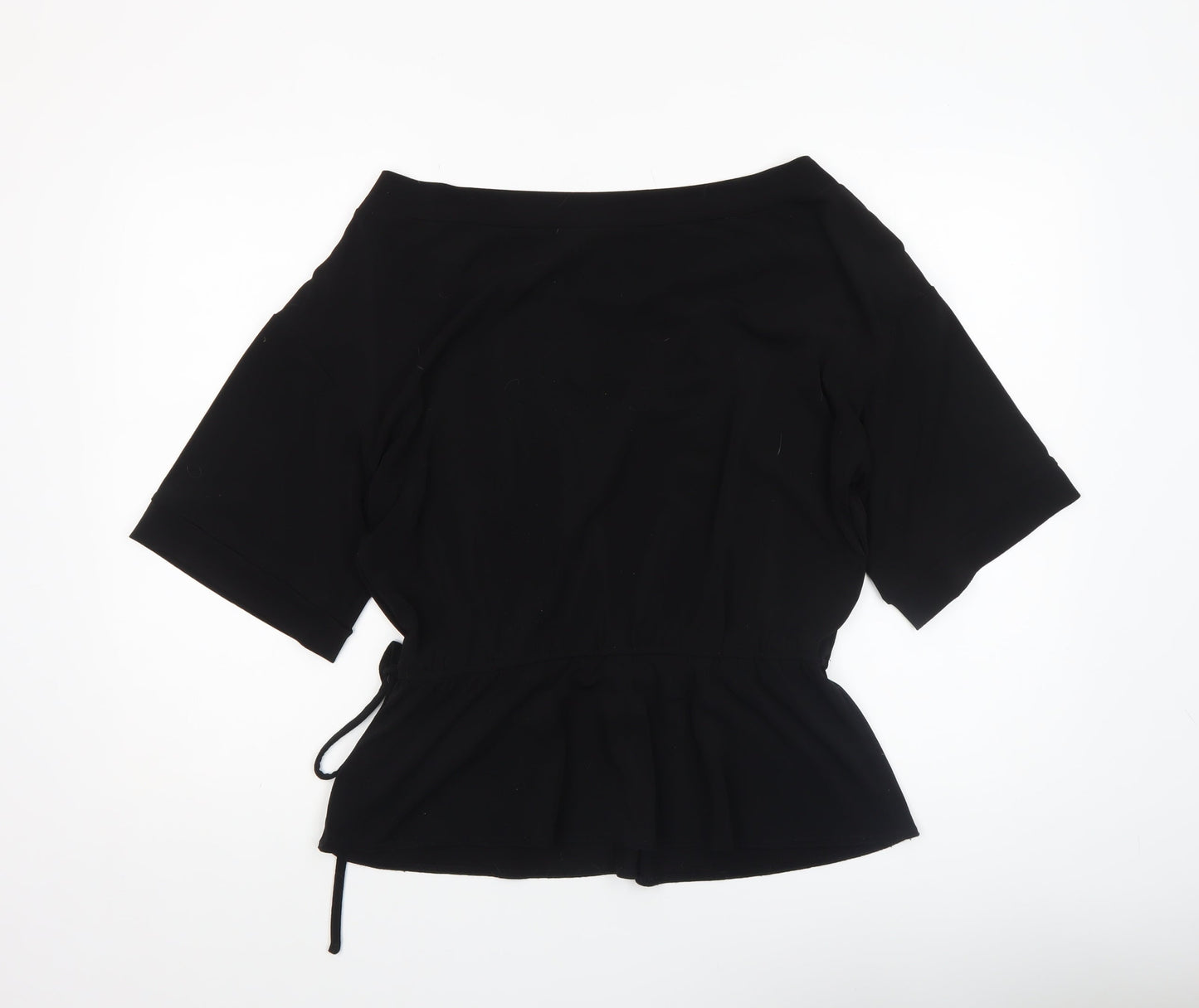Womens UK Size 14 Roland Klein Black Tunic Blouse