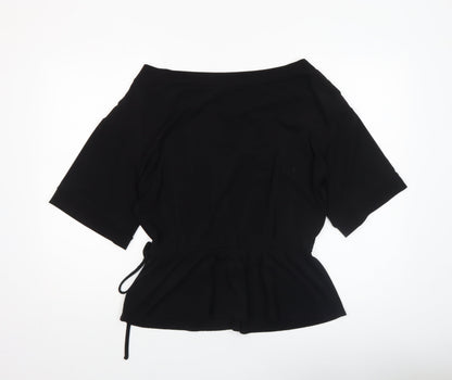 Womens UK Size 14 Roland Klein Black Tunic Blouse