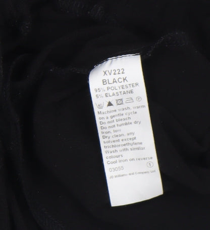Womens UK Size 14 Roland Klein Black Tunic Blouse