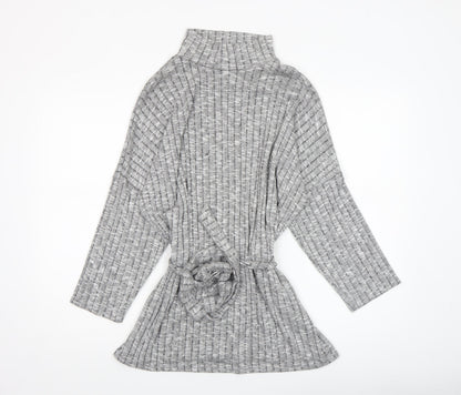 Womens UK Size 16 Quiz Grey Tunic Blouse