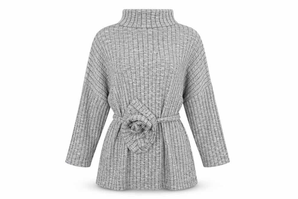 Womens UK Size 16 Quiz Grey Tunic Blouse
