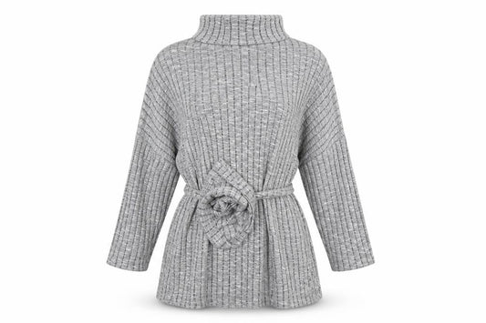Womens UK Size 16 Quiz Grey Tunic Blouse